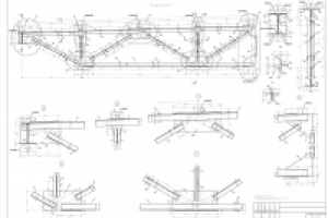 Металлическая конструкция (полуферма)
