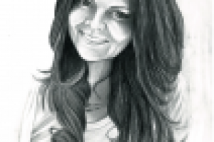 Портрет А3, Простой карандаш, Лунден Илона