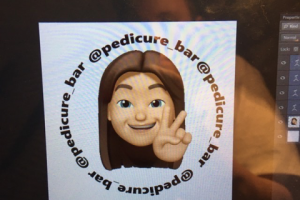 Наклейки для мастера-педикюриста