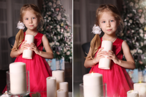 Детские портреты с добавление эффектов