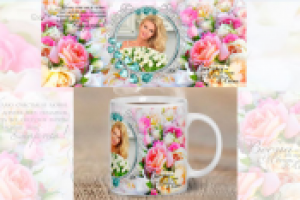 Макет для печати на  кружках 8 марта _1