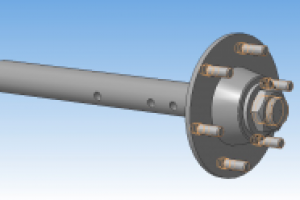 Ось в сборе со ступицей