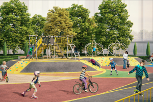 Визуализация парковой зоны