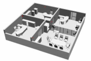 Иллюстрация расстановки камер видеонаблюдения