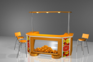3D модель фреш-бара