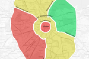 Карта Москвы (зоны)