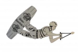 Вейкбордист (вектор)