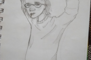 Рисунок "long-haired boy 2"