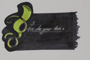 Леттеринг "Give me your love"