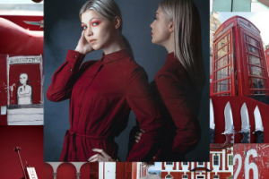 Лок бордовый "сёстры"