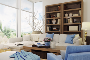 Визуализация гостиной