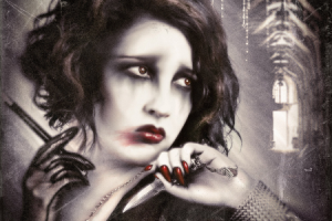 Иллюстрация "Декаданс. Ваша шутка удалась..." в стиле ретро-фото