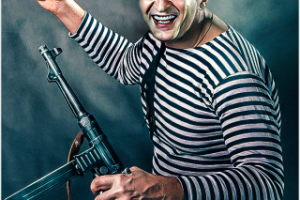 Портрет в стиле советских афиш