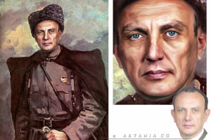 Портрет по фотографии, компьютерная живопись, монтаж