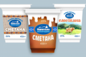 Варианты дизайна упаковки для сметаны