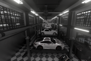 моделирование и анимация автосервиса