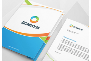 Логотип и фирменный стиль «Дoмиум»