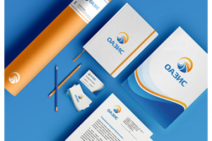 Логотип и фирменный стиль «ОАЗИС»