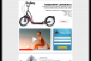 Разработка Lending page для компании по продаже самокатов