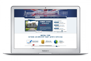 Разработка сайта английской школы British Time