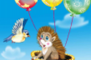 Ёжик на воздушных шариках