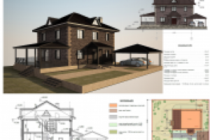 Индивидуальный жилой дом 10 Х 11 м