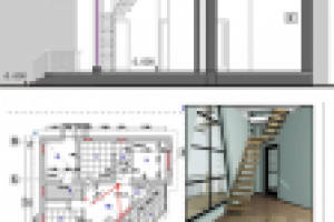 Разрез дома "Треугольник"