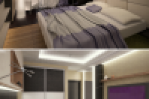 Дизайн интерьера спальни (эскиз)