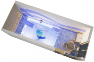 Бассейн. Эскиз  чтобы показать оборудование.