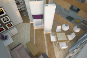 Гостинная в 2-х комнатной квартире