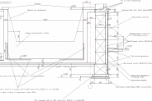 Разрез по бассейну