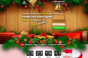 Лендинг Ёлки с доставкой