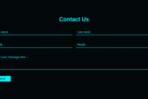 Контактная форма с эффектом при заполнении