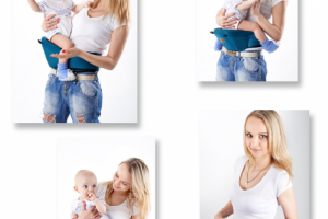 Хипсит HITMAMA. Модель, ребенок, белый фон