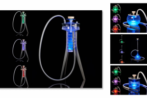Кальян. Черный фон. Каталог