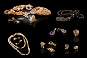 Ювелирные изделия, черный фон, Куэляр дизайн