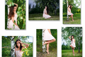 Парк. Солнечная фотосессия с условной "переменой погоды"