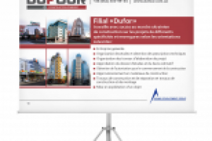 Презентационный стенд строительной компании "ДАЗ"