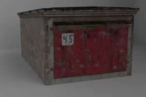 Russian garage - 4K TEXTURES Low-Poly 3D MODEL