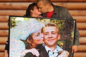 Фотомозаика из сотен фотографий - коллаж