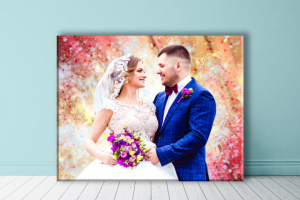 Обработка портерта в Стиле Дрим Арт, печать на холсте.