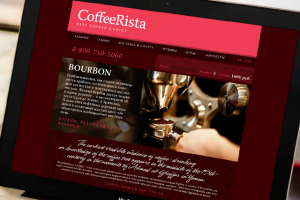 Дизайн сайта для магазина кофе. Веб-дизайн