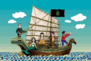 пиксель-арт иллюстрация