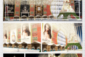 Оформление фасада магазина к празднику