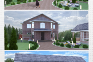 Ландшафтный дизайн с английским домом