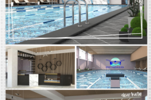 Дизайн стенда, стойки ресепшна и прилавка с десертами