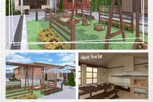 Оформление участка частного дома