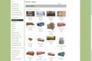 Сайт магазина "Мебель здесь" версия 2009 года, внутрянка