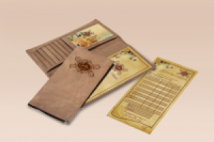 дизайн чековой книжки кофейни "Сливки"