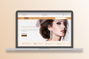 Дизайн онлайн-магазина ювелирных украшений JewelLux